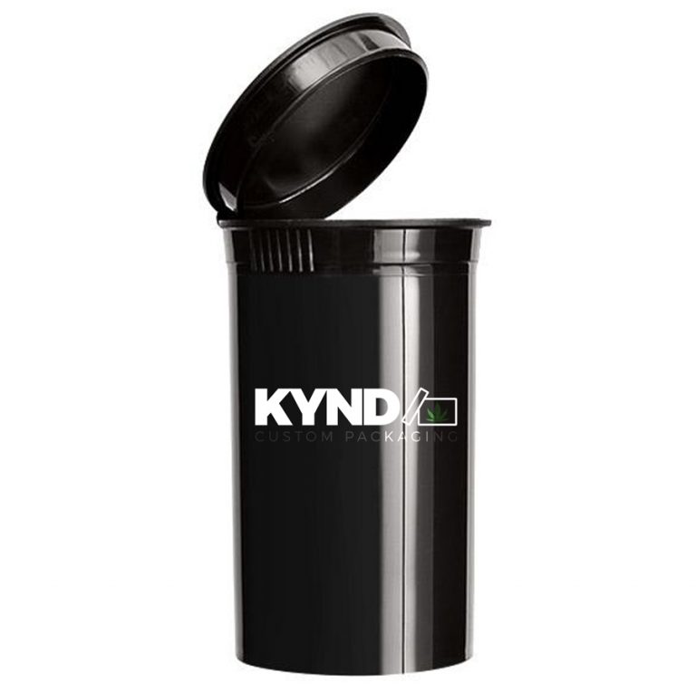 Custom PopTop Containers for Cannabis & Marijuana KYND Packaging