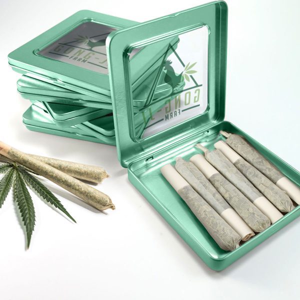 Child-resistant Tin Box For Cannabis Edible & Joint - Marijuana