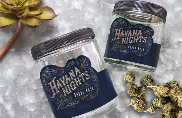 Glass Nug Jars Branded with Your Logo - Custom 420 Promo Item